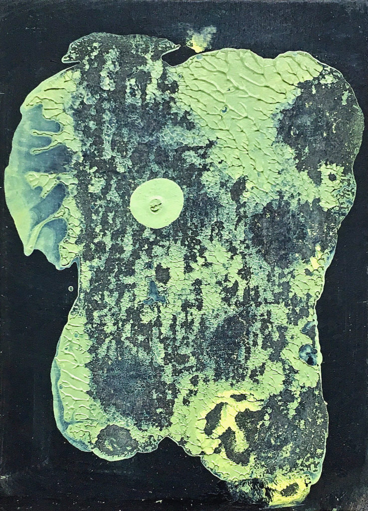 Hlava, 2010, 17 x 13 cm, olej na papíře / k prodeji / č. 168