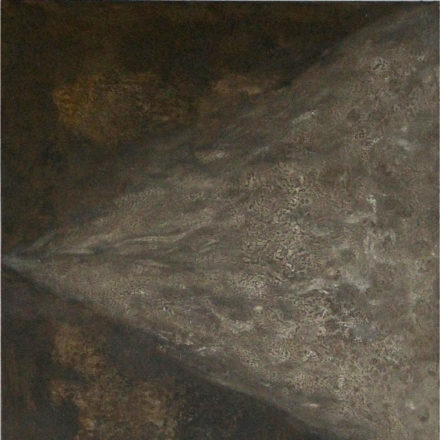 Pyramida světla, 2011, 53 x 43 cm, olej na kartonu / k prodeji / č. 51
