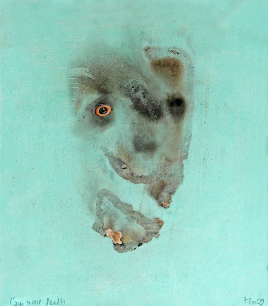 I am your death, 2009, 39 x 36 cm, olej na papíře / v soukromé sbírce / č. 66