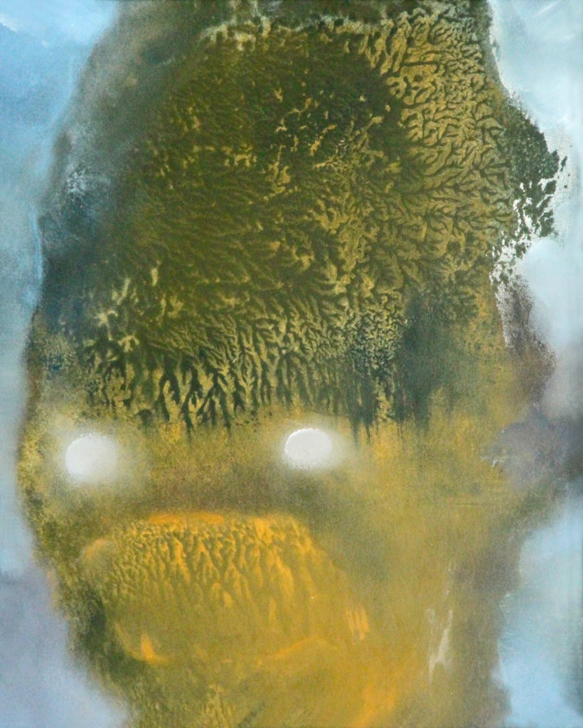 Bubák, 2012, 23 x 19 cm, olej na papíře / v soukromé sbírce / č. 71