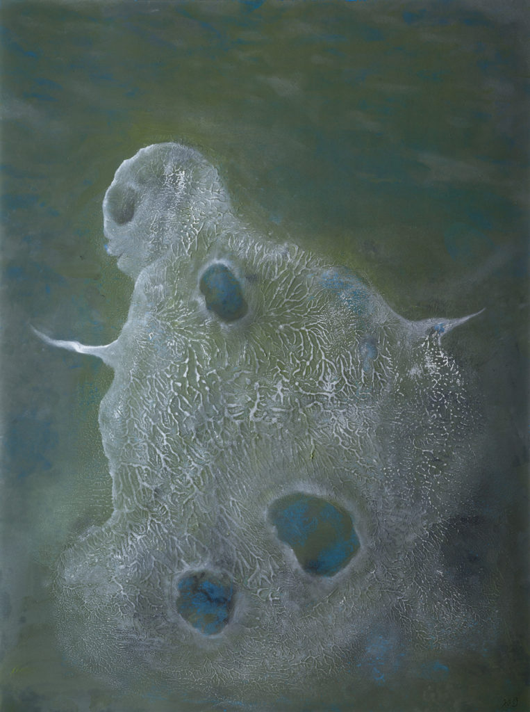 Ledový tanečník aneb "Duch Cát", 2009, 69 x 53 cm, olej na kartonu / v soukromé sbírce / č. 86