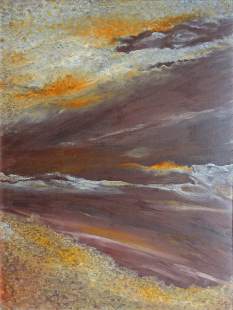 Nebeský drak, 2009, 69 x 53 cm, olej na kartonu / v soukromé sbírce / č. 91