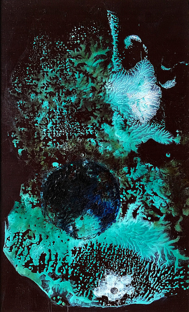 Perla, 1992, 21 x 13 cm, olej na umakartu / k prodeji / č. 275